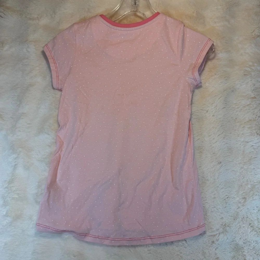 Harry Bear Girls Pink Flamingo Sequin Polka‎ Dot Short Sleeve T-Shirt